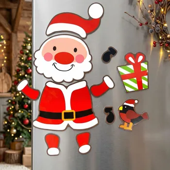 Dekorativní magnet Sada magnetů na lednici vánoční ALTOM DESIGN MIKOŁAJ 38 cm 10 ks