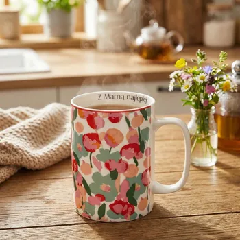 Porcelánový hrnek s nápisem S mámou nejlépe ALTOM DESIGN NEW BONE CHINA GRACE 380 ml