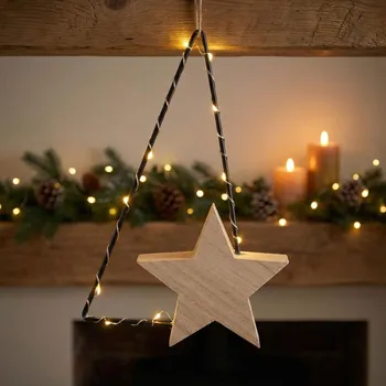 Vánoční dekorace Vánoční figurka stromeček kovová LED ALTOM DESIGN 18 cm