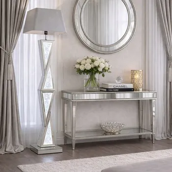 Stojací lampa Stolní lampa Bellacasa Stříbrná lampa 60 W