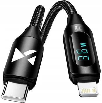 Datový kabel Kabel Wozinsky USB typ C - Apple Lightning 1 m černý
