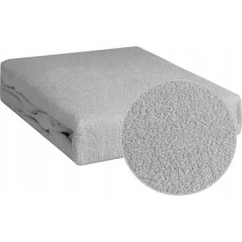 Prostěradlo Prostěradlo s gumou froté 120x200 +30cm, světle šedá