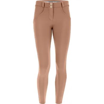 Dámské kalhoty Freddy kalhoty WR.UP ve světle hnědé barvě, DIWO materiál, normální pas, superskinny střih, 7/8 délka Vybraná velikost: XS