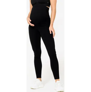 Dámské legíny DOMYOS Dámské těhotenské legíny na jógu 2XL / W39 L31 ČERNÁ