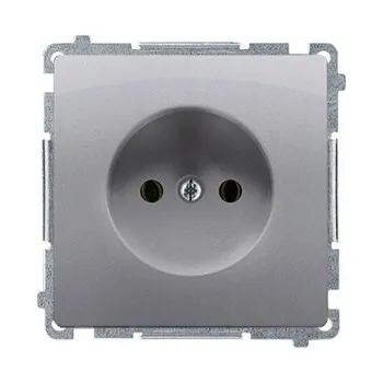 Elektrická zásuvka Elektrická Zásuvka nástěnná Kontakt-simon stříbrná