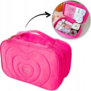 Kosmetická taška Kosmetická taštička Ecarla KS132R růžová