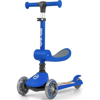 Koloběžka Milly Mally Koloběžka Scooter Fuzzy Blue