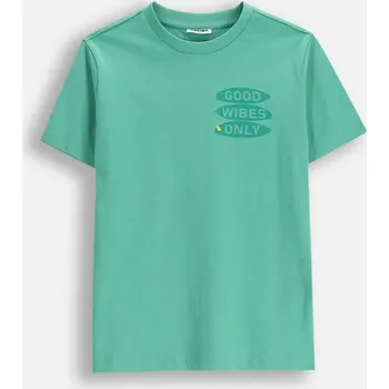 Chlapecké tričko Dětské tričko zelené Chlapecké bavlněné tričko 134 Mokida WM6