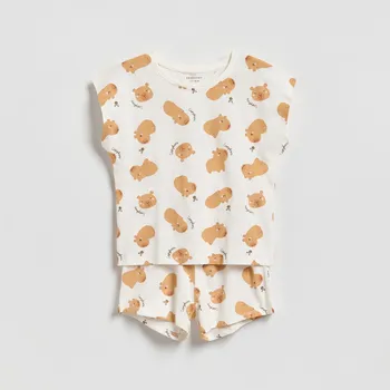 Dívčí oblečení Reserved - Chlapecké pyžamo - krémová - 620IN-01X - 620IN-01X-U15