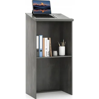 Psací stůl Obdélníkový psací stůl Costway 58 x 40 x 116,5 cm šedý