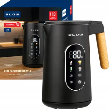 Rychlovarná konvice RYCHLOVARNÁ KONVICE ČERNÁ 2500W 1,7L BEZDRÁTOVÁ REGULACE TEPLOTY