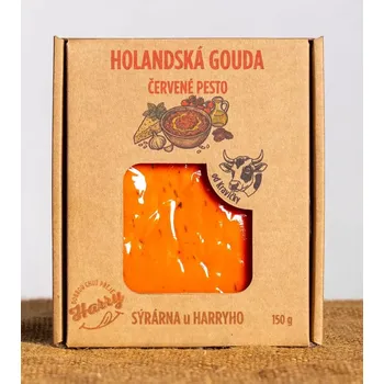 Gouda s Červeným pestem v Dárkové krabičce (Kravská Gouda s Červeným pestem v Dárkové krabičce)