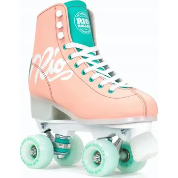 Kolečkové brusle Kolečkové Brusle Rio Script Quad Skates růžové vel. 43