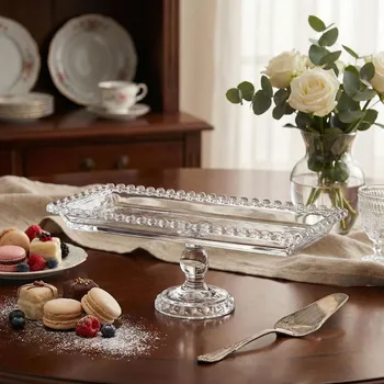 Skleněný etažér na dort na noze ALTOM DESIGN LOVE 30 cm