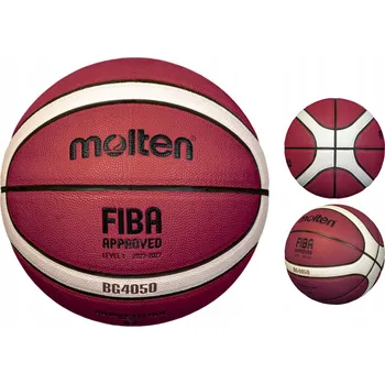 Basketbalový míč Molten Basketbalový míč velikosti 7, halový, prémiová syntetická kůže, certifikace FIBA