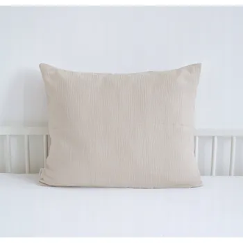Povlak na polštářek Povlak na polštář 45x45 bavlněný mušelín měkký prodyšný Béžová