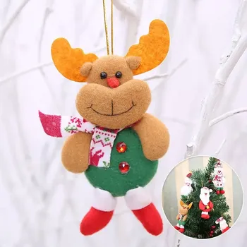 Vánoční dekorace Závěsná ozdoba na stromeček vánoční koule plstěná ozdoba SOB RUDOLF patchwork Vánoce