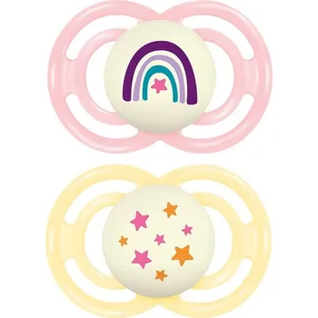 MAM DUDLÍK PERFECT NIGHT 16+, dbl box růžový/žlutý