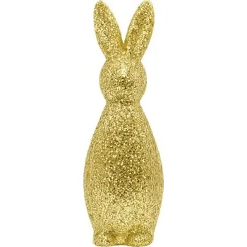 Vánoční ozdoba Ozdoba Zajączek 23 cm styropianowy brokatowy złoty Wielkanoc ARPEX WN8839