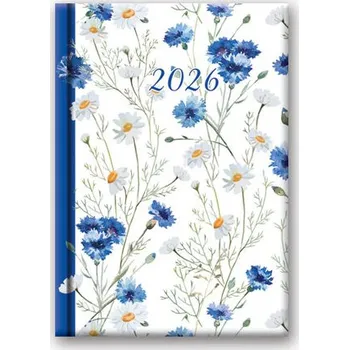 Kalendář Kalendarz książkowy B6 2026 dzienny bławatki