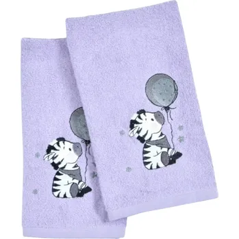 Dětský ručník LILI 30x50 cm fialový