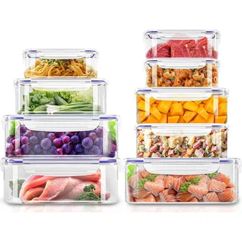 Dóza na potraviny Sada vzduchotěsných plastových dóz na potraviny KICHLY 18 ks modrá