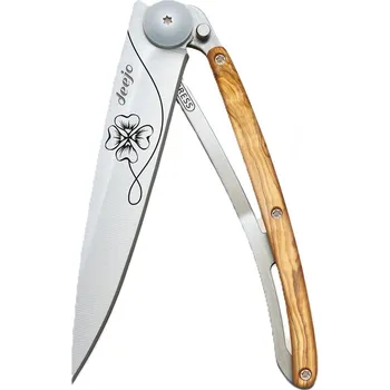 Sport Kapesní nůž Deejo 1CB069 Tattoo 37g olive wood Lucky Charm