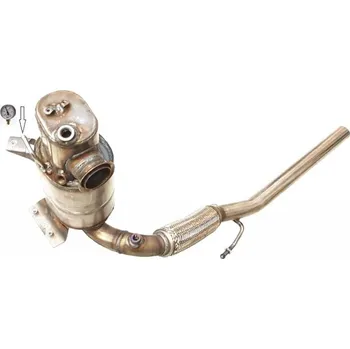 Filtr pevných částic Výfuk - DPF filtr výfuku SEAT Ibiza IV 1.6 TDi, SEAT Toledo IV 1.6 TDi, ŠKODA Fabia II 1.6 TDi, ŠKODA Rapid II 1.6 TDi, ŠKODA Rapid Spaceback 1.6 TDi, ŠKODA Roomster 1.6 TDi, ŠKODA Roomster 1.6 TDi Turbo Diesel, VOLKSWAGEN Polo V 1.6 TDi (1270)