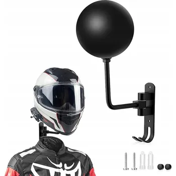 Věšák DRŽÁK VĚŠÁK NA MOTOCYKLOVÁ PŘILBA, CYKLISTICKOU PŘILBU OTOČNÝ S HÁČKEM