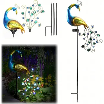 Venkovní osvětlení Solární lampa zapichovací lampa Real Garden vícebarevná 112 cm 1 ks