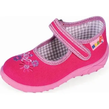 Dívčí bačkory DĚTSKÉ PAPUČE NAZO 009CB pohodlné na suchý zip r24