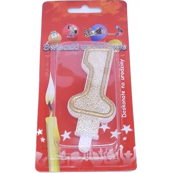 Dortová svíčka Id_941 ČÍSLICE 1 ČÍSLO DORT DORT JEDNA JEDNOROČNÍ