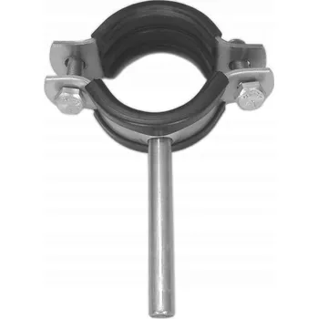 OBJÍMKA NEREZOVÁ DRŽÁK PRO TRUBKY DN 25 / 34,0 / NEREZOVÁ S GUMOU