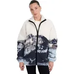 Dámská flísová mikina se zipem 4F-FLEECE U351-WAW25TFLEU351-90A-MULTICOLOUR ALLOVER Mix L