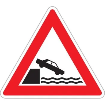 Dopravní značení Dopravní značka A34 - Nábřeží - Trojúhelník 900mm