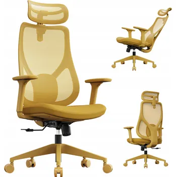 Otočná kancelářská židle Sense7 žlutá