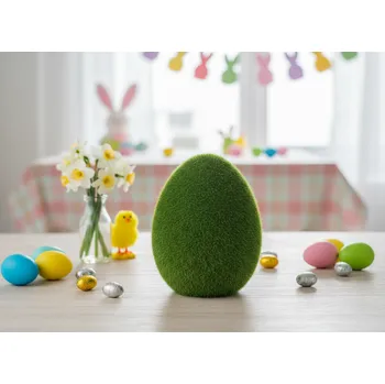 Velikonoční dekorace Velikonoční dekorace GREEN zelené vajíčko 10x13,5 cm 883014