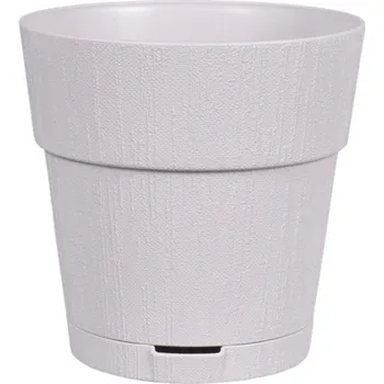 Květináč Obal na květník ETHICA samozavlažovací plastový d15x15cm, béžová