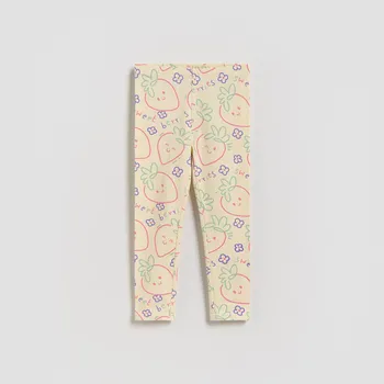 Reserved - Legíny s&nbsp;vysokým podílem bavlny a&nbsp;potiskem - světle žlutá - 808JL-10X - 808JL-10X-92