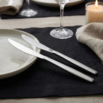 Příbor Jídelní nože ALTOM DESIGN PLANET stříbrný lesk 2 ks