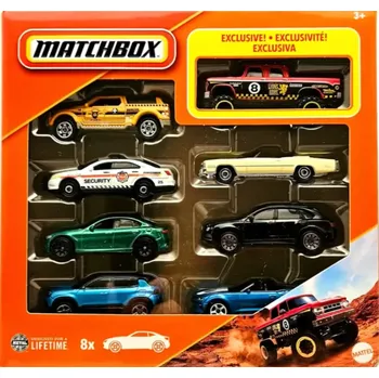 auto na autodráhu Matchbox 8ks JCT85
