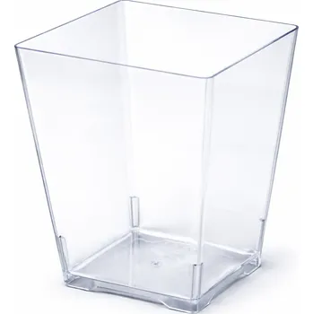 Formička Cake Star plastový kelímek KUBIK čtverec 110 ml 10ks