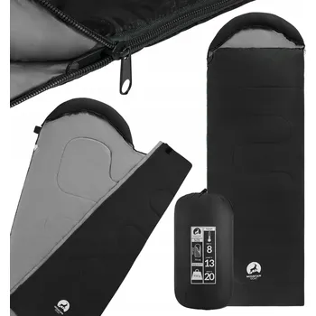 Spacák Spací pytel Mountain Goat Turistický spací pytel Standard Černý 73 cm x 210 cm