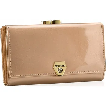 Peněženka Betlewski dámská peněženka z pravé kůže – zlatá