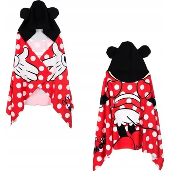 Kryt s kapucí Sun City 140 x 70 cm červený