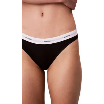 Dámské spodní prádlo Dámské kalhotky CALVIN KLEIN-Bikini Briefs Cotton Stretch Rib black Černá S