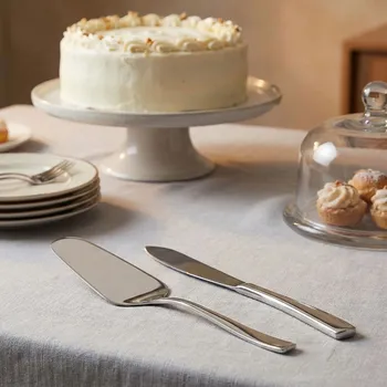 Příbor Nůž a lopatka na dort a koláč ALTOM DESIGN FUTURE stříbrný lesk 2 ks
