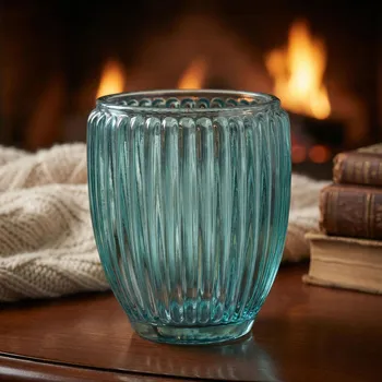 Svícen Skleněný svícen ALTOM DESIGN 8 cm modrý