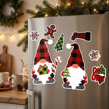 Dekorativní magnet Vánoční magnety na lednici ALTOM DESIGN SKRZAT 9 ks