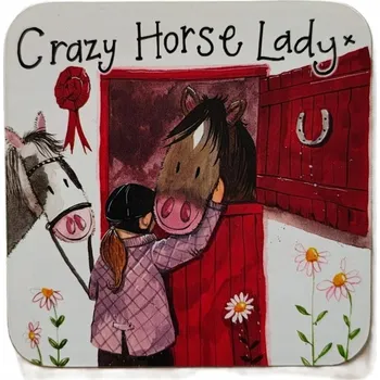 Obraz Podložka pod hrnek s motivem koně a ženy